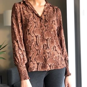 Animal print blouse